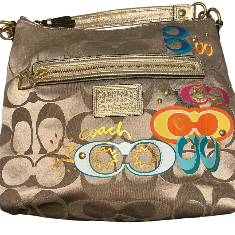 Coach signature poppy purse